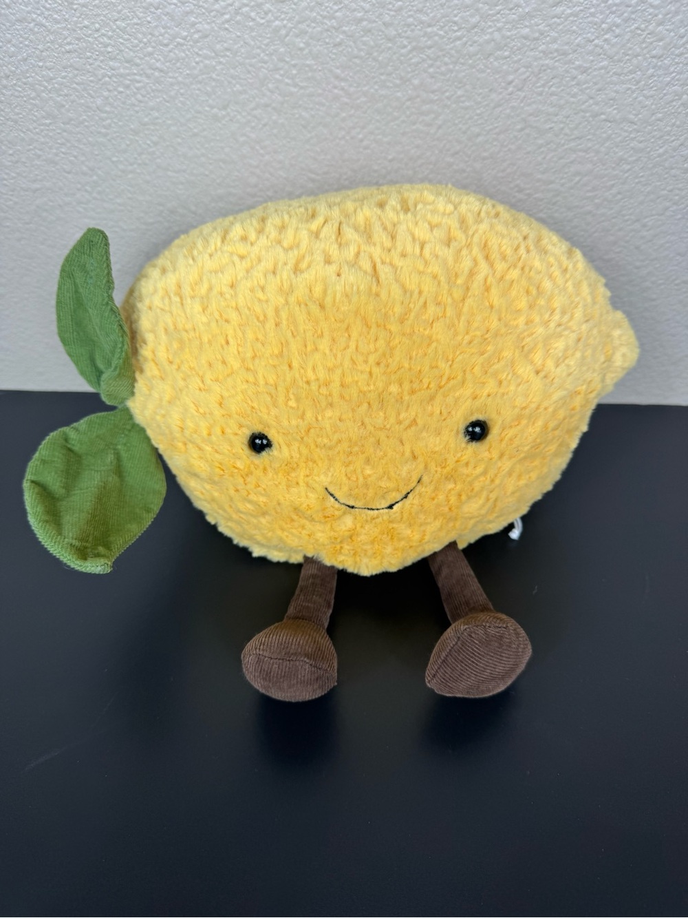 Jellycat Amusable Lemon Plush Large 11” Stuffed Toy Fruit EUC